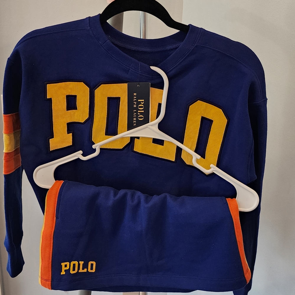 Polo Ralph Lauren Matching Set Blue and Orange